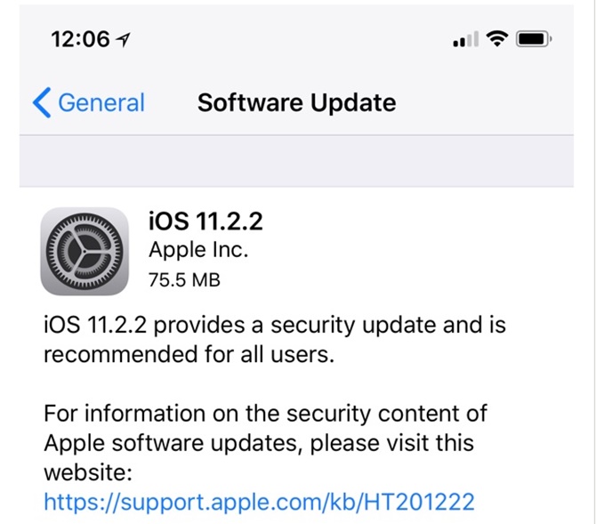 Apple cập nhật iOS 11.2.2 và macOS 10.13.2 để tiếp tục vá lỗ hổng Spectre